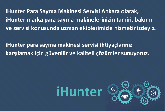 ihunter Para Sayma Makinesi Servisi Ankara